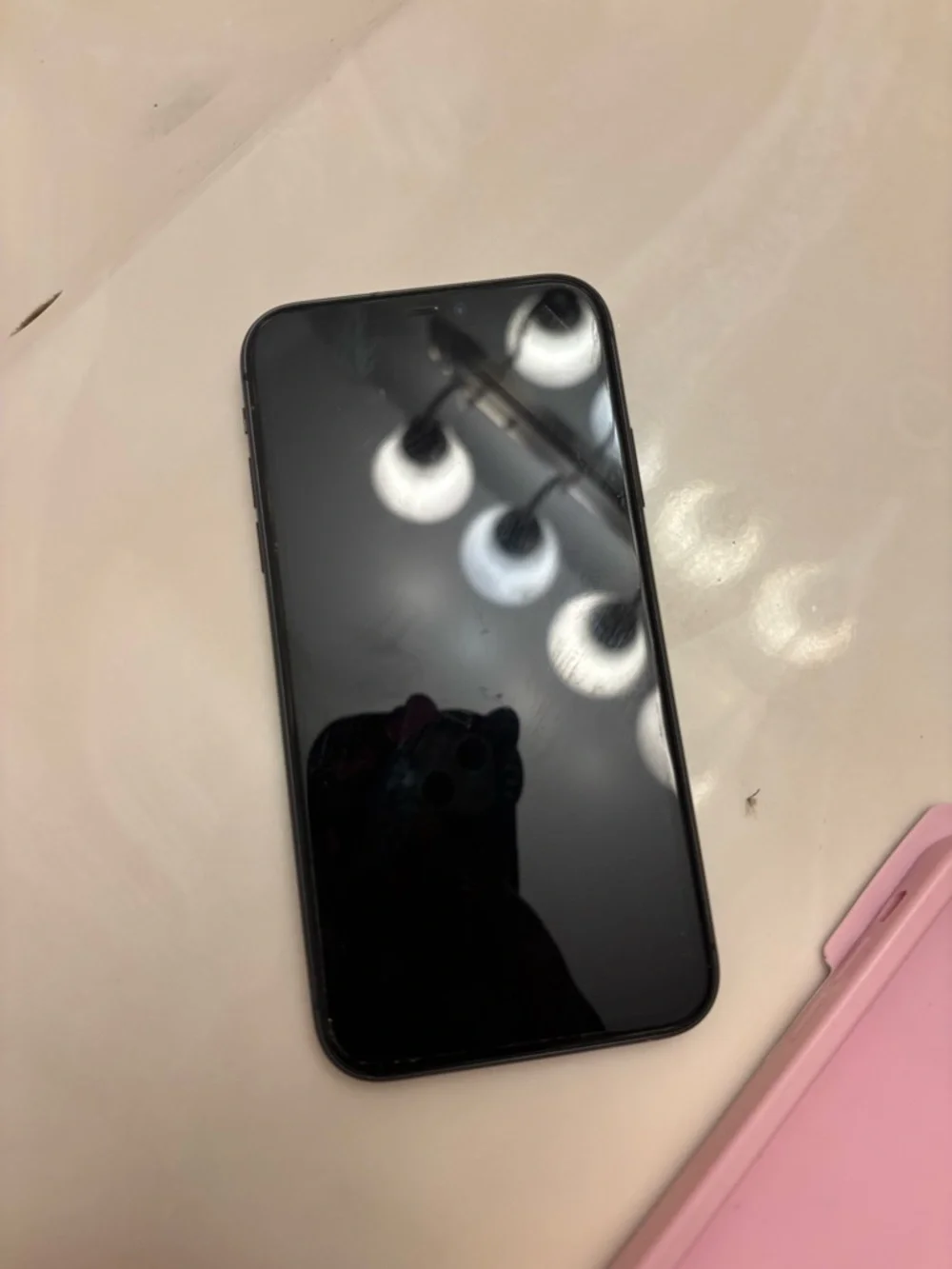 Apple iPhone 11 in Black with Rhinestone Camera Accents